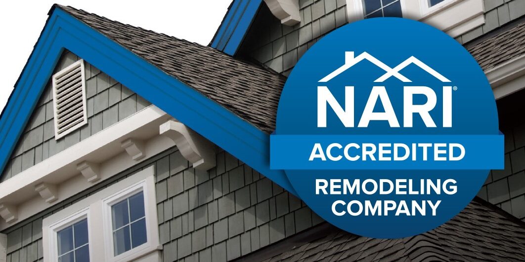 A home with the NARI Accreditation logo on the right side
