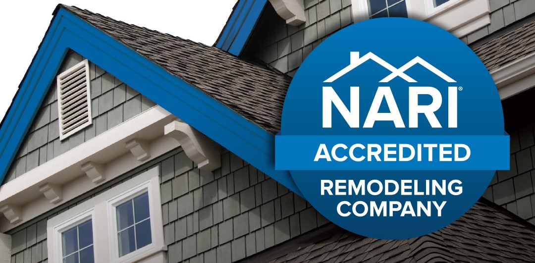 A home with the NARI Accreditation logo on the right side
