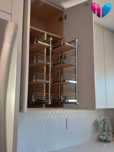 kessebohmer sliding spice racks for pantry organization